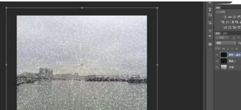 使用photoshop制作出雪花飘飘效果的详细方法