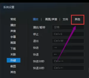 在迅雷影音中进行设置老板键的详细方法