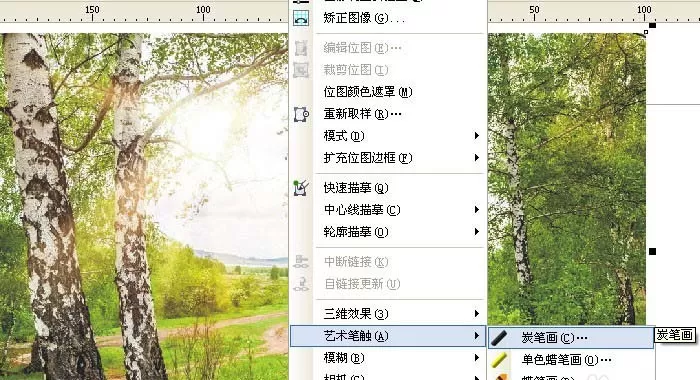 使用cdr制作出艺术蜡笔效果图片的具体操步骤