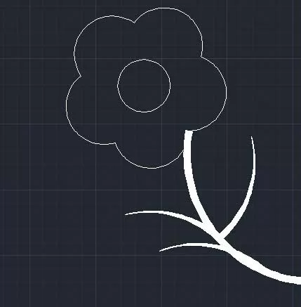 cad绘制出小花朵图形的操作教程