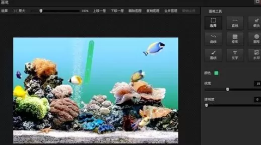 利用光影魔术手画笔绘画出曲线的详细步骤