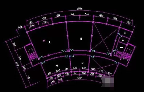 如何使用CAD绘制出弧形建筑户型图?