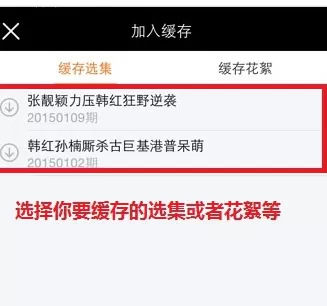 在手机芒果tv中实行缓存视频的详细操作步骤