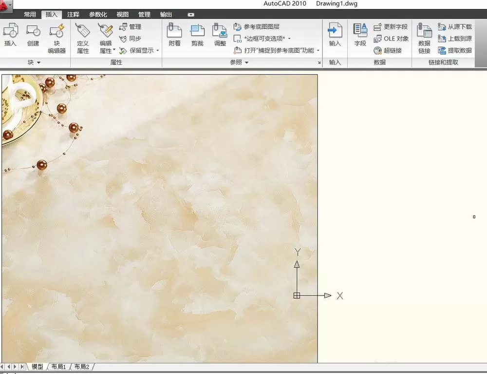 CAD通过画笔工具插入图片的操作步骤