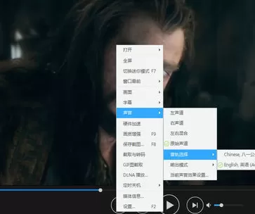 在迅雷影音中进行切换音轨的详细方法