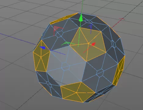 C4D绘制出立体足球模型的操作方法