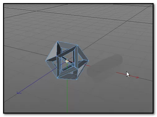 教大家使用C4D制作出镂空效果的宝石模型