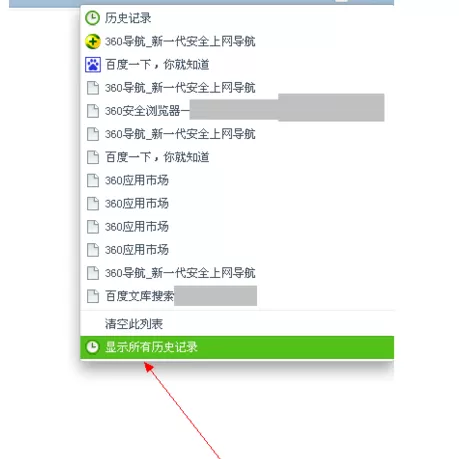 在360浏览器中将刚关闭的网页打开的详细步骤