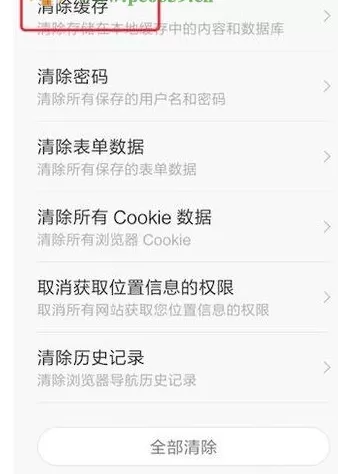 在安卓手机中清除浏览器缓存的具体方法
