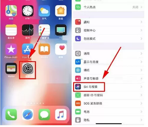 在iPhone X手机中设置Siri为静音的具体步骤