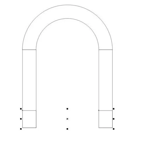 使用cdr制作出U形磁铁的具体操作步骤