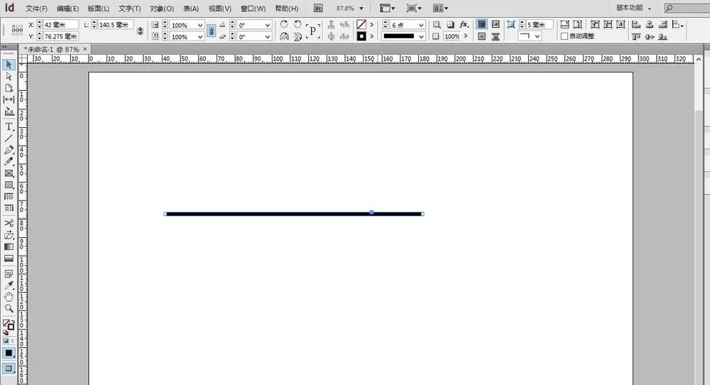 INdesign绘制虚线并添加两种颜色的教程