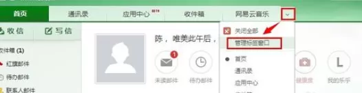 网易邮箱中进行设置个性标签窗口的详细步骤