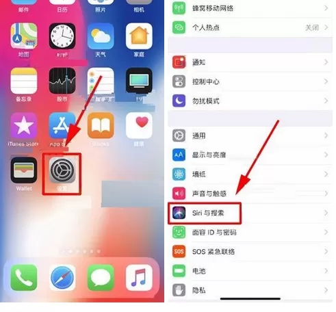在苹果iPhone X中设置语音唤醒Siri功能的具体方法