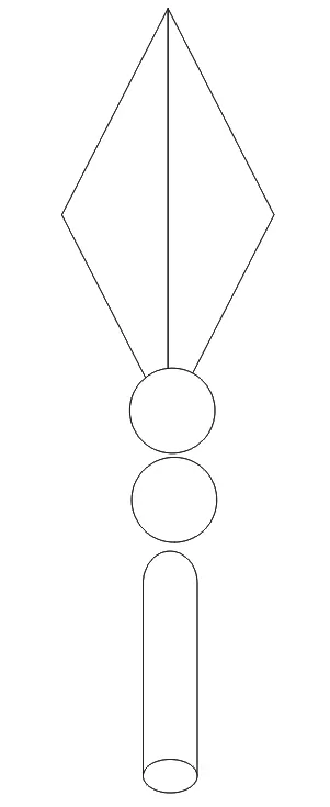 在cdr中绘画出尖尖立体矛的详细步骤