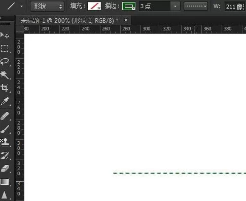 使用photoshop绘画出曲线虚线的详细步骤