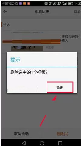 在风行视频中将观看历史删除的详细步骤