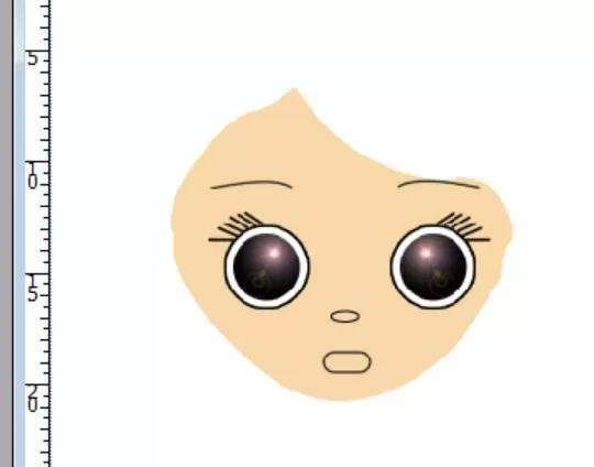 PS打造出卡通长发女孩头像的操作流程