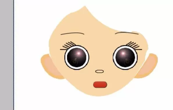 PS打造出卡通长发女孩头像的操作流程