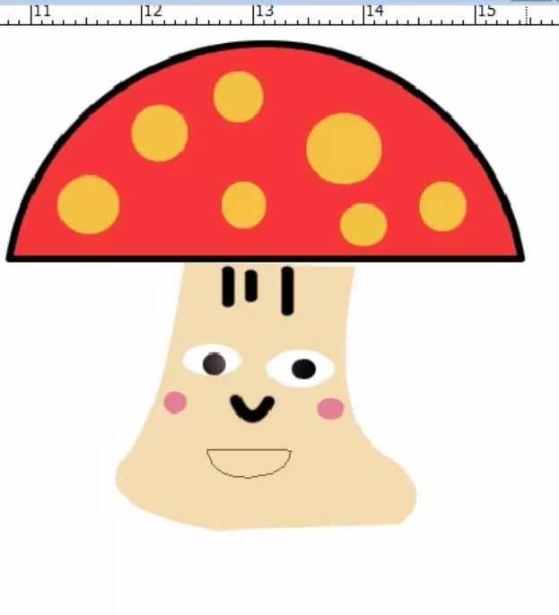 使用PS绘制出卡通蘑菇人的操作步骤