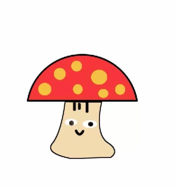 使用PS绘制出卡通蘑菇人的操作步骤