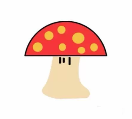 使用PS绘制出卡通蘑菇人的操作步骤