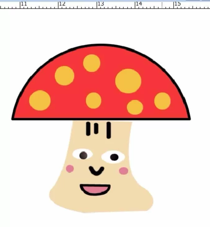 使用PS绘制出卡通蘑菇人的操作步骤
