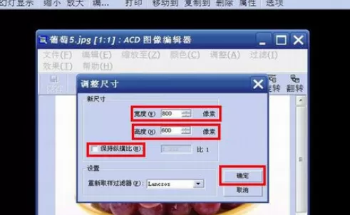 利用ACDSee进行调整图片像素大小的详细方法