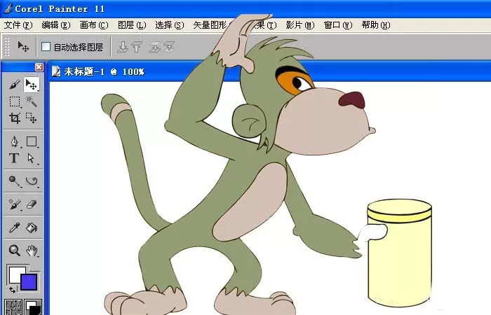 Painter绘制花朵的简单操作步骤