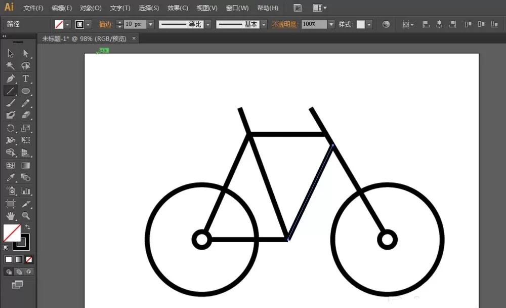 教大家利用ai制作出圆形的自行车LOGO