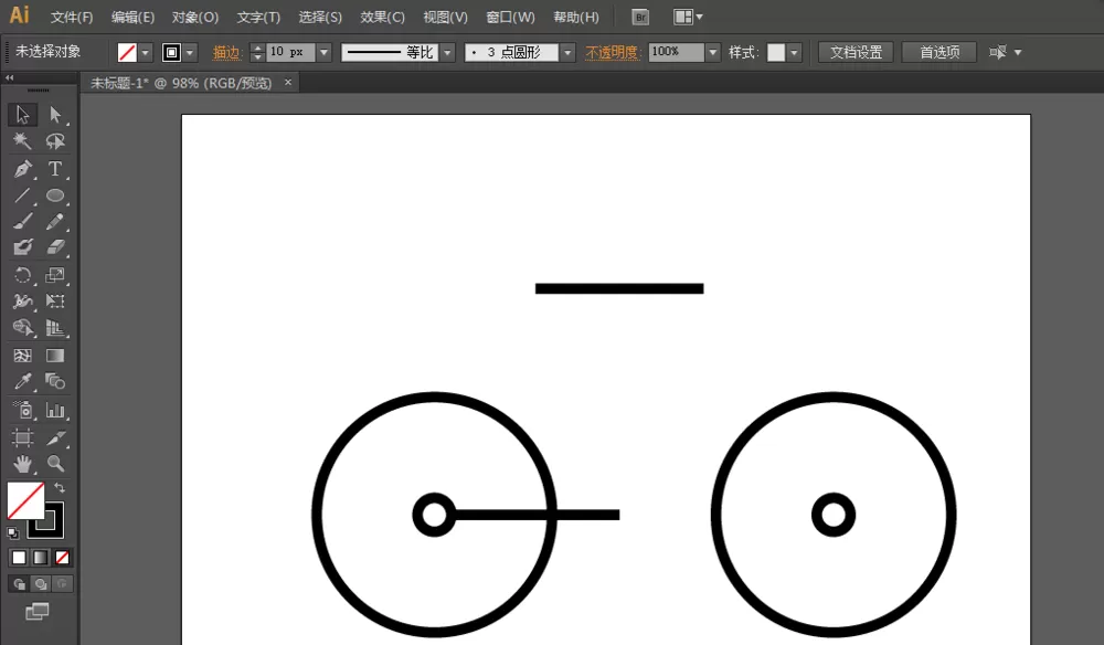 教大家利用ai制作出圆形的自行车LOGO