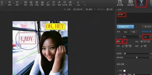 在光影魔术手中使用画笔进行添加相关注释的详细步骤