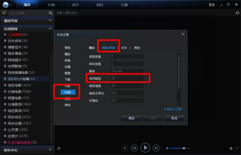 在迅雷看看中实行截屏的详细操作步骤