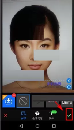 在美图秀秀APP中添加水印的具体操作
