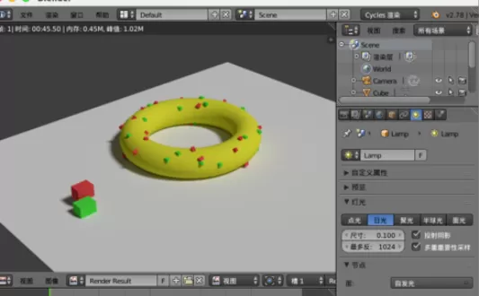 使用blender制作出甜甜圈的详细操作步骤