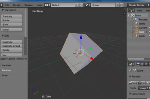 在blender中实行旋转模型的详细操作方法