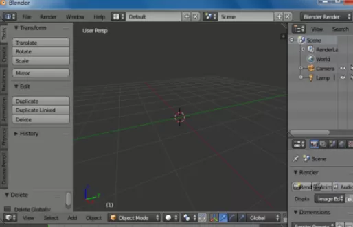在blender中实行导入模型的详细操作步骤