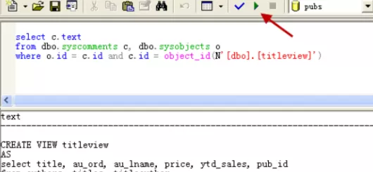 在sql中进行查看视图表的详细操作方法
