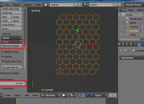 使用blender制作出蜂窝网格的详细操作步骤