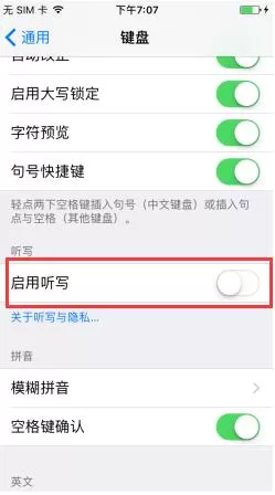 iPhone听写功能的开启方法介绍