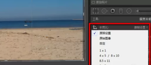 使用lightroom进行剪裁图片的步骤介绍