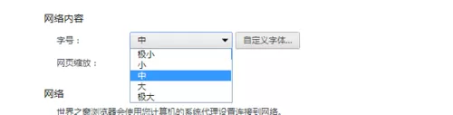 世界之窗浏览器如何设置字体大小?