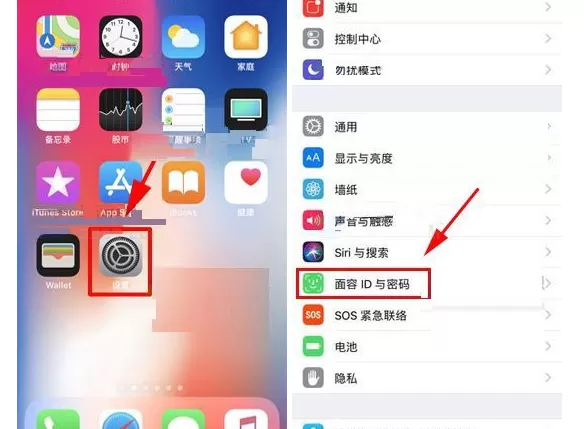 在iPhone X中开启注视以启用面容ID功能的具体方法