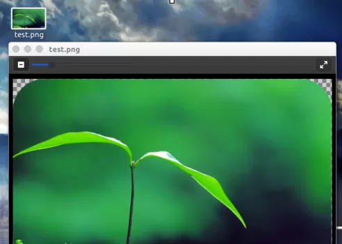 使用gimp将图片裁出四个圆角教程