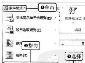 如何在Excel2010中使用图标集标识业绩总计数据？