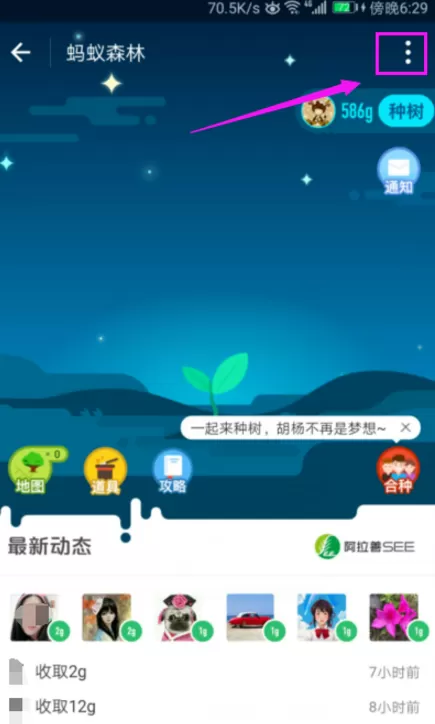 在支付宝中关闭蚂蚁森林的具体操作