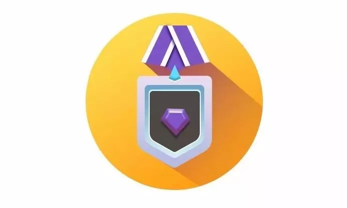 使用ps绘制钻石奖牌图标的图文教程
