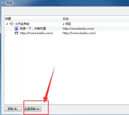 怎样才能删除qtweb浏览器中的历史记录?