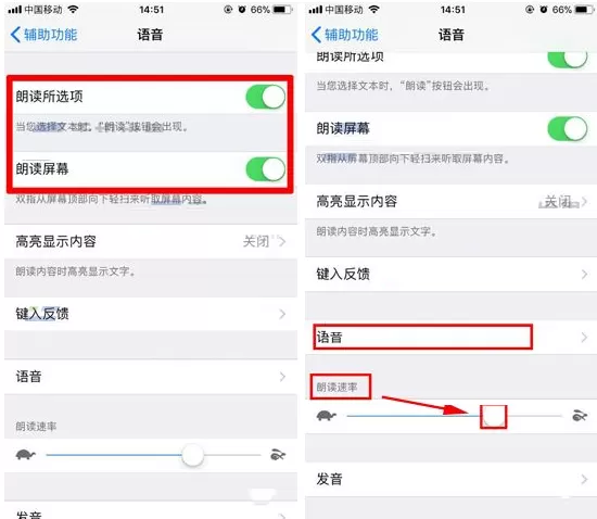 苹果iPhone8手机中怎样打开朗读功能?