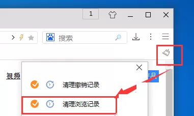 怎样删除游隼浏览器中的历史记录？